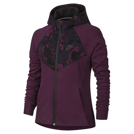 Sweat fille en coton Gris+Violet 5 - vertbaudet enfant 