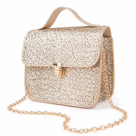 Sac à main enfant pailleté skyline glamour Or 1 - vertbaudet enfant 