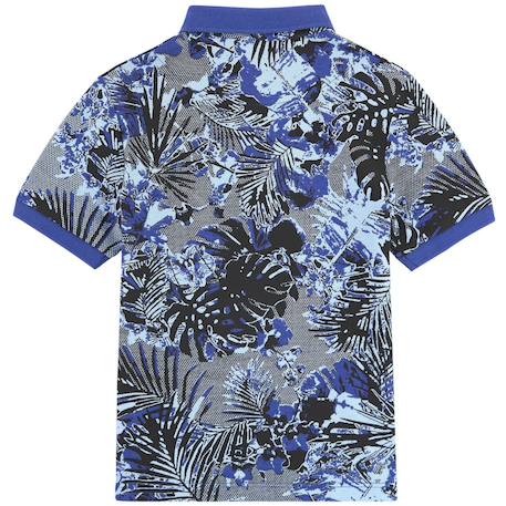 Polo enfant en coton Bleu, gris, noir 2 - vertbaudet enfant 