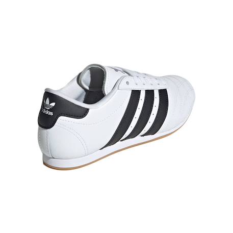 Baskets fille en cuir Blanc, noir, gum 4 - vertbaudet enfant 