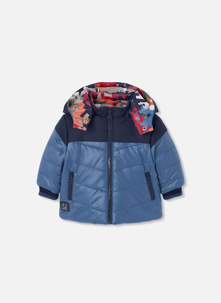 Garçon-Manteau-Blouson, parka-Parka garçon réversible