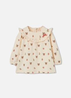 Bébé-Robe, jupe-Robe bébé imprimé oursons et fleurs