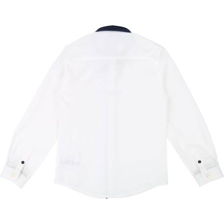 Chemise enfant en coton Blanc, bleu 2 - vertbaudet enfant 