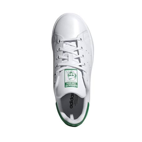 Baskets enfant en cuir Blanc, vert 5 - vertbaudet enfant 