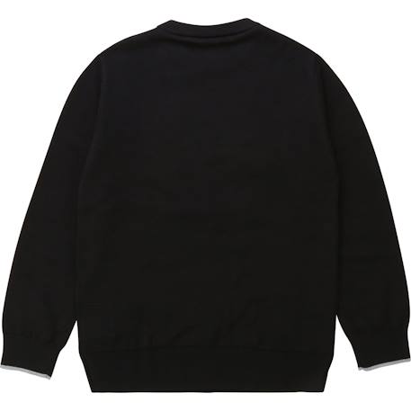 Sweat enfant en coton Noir foncé+Rouge vif 2 - vertbaudet enfant 