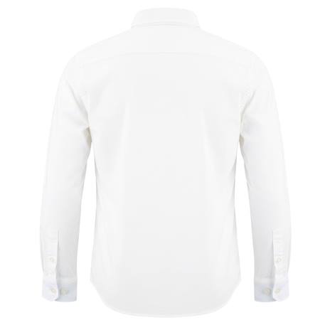 Chemise enfant en coton Blanc cassé+Bleu marine 2 - vertbaudet enfant 