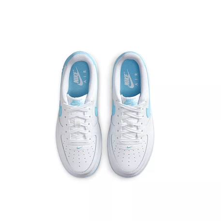 Baskets enfant en cuir Blanc et bleu ciel+Blanc et rose 2 - vertbaudet enfant 