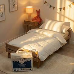 Chambre et rangement-Couette et oreiller coton bio fabriqué en france