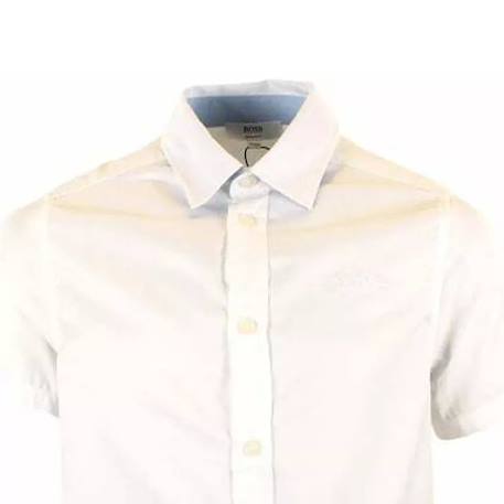 Chemise enfant en coton Blanc cassé+Bleu ciel 3 - vertbaudet enfant 