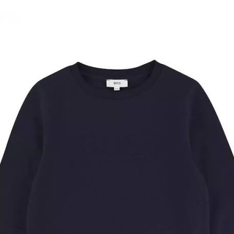 Sweat enfant en coton Bleu marine+Gris intense 2 - vertbaudet enfant 