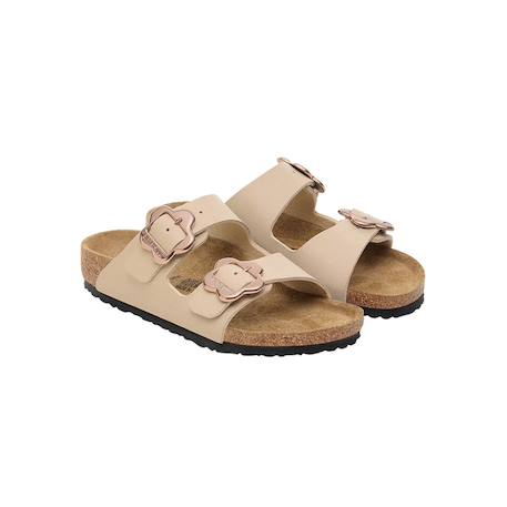Sandales enfant Beige foncé 4 - vertbaudet enfant 