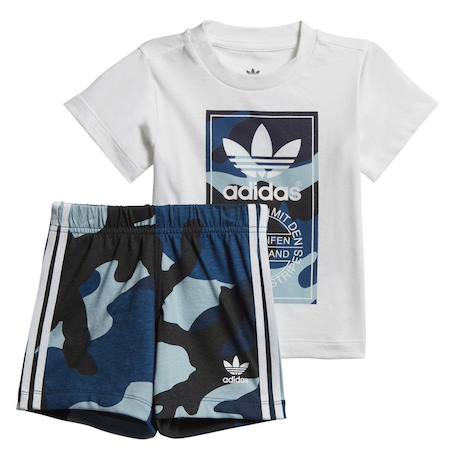 Ensemble de survêtement bébé en coton Blanc, camouflage 4 - vertbaudet enfant 