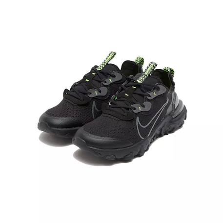 Baskets enfant Noir, gris, vert fluo 3 - vertbaudet enfant 
