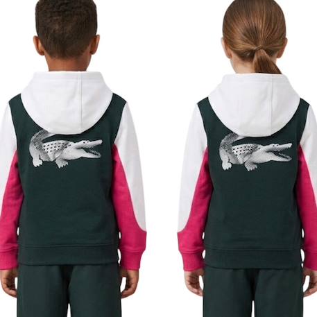 Sweatshirt enfant en coton Farine, rose, noir+Noir foncé 4 - vertbaudet enfant 
