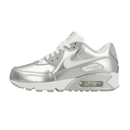 Baskets enfant en cuir Gris, blanc 1 - vertbaudet enfant 