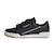 Baskets enfant en cuir Noir, blanc 1 - vertbaudet enfant 