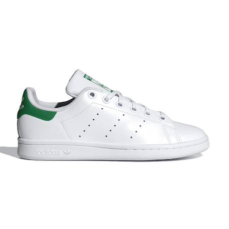 Baskets enfant en cuir Blanc, vert 3 - vertbaudet enfant 