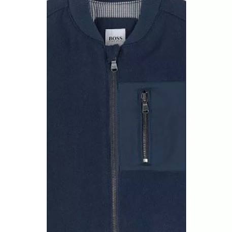 Blouson enfant en laine Bleu marine 3 - vertbaudet enfant 
