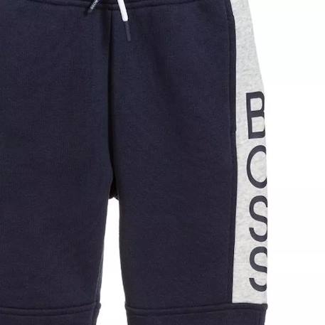 Pantalon de survêtement enfant en coton Bleu marine, gris+Noir, gris 3 - vertbaudet enfant 