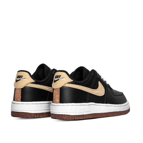 Baskets enfant en cuir Noir, jaune, blanc 4 - vertbaudet enfant 