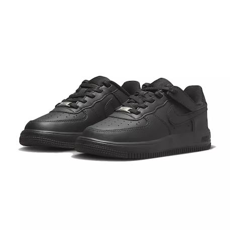 Basket enfant en cuir Blanc/noir+Noir/ noir 8 - vertbaudet enfant 