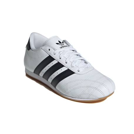 Baskets fille en cuir Blanc, noir, gum 2 - vertbaudet enfant 