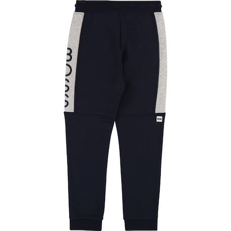 Pantalon de survêtement enfant en coton Bleu marine, gris+Noir, gris 2 - vertbaudet enfant 