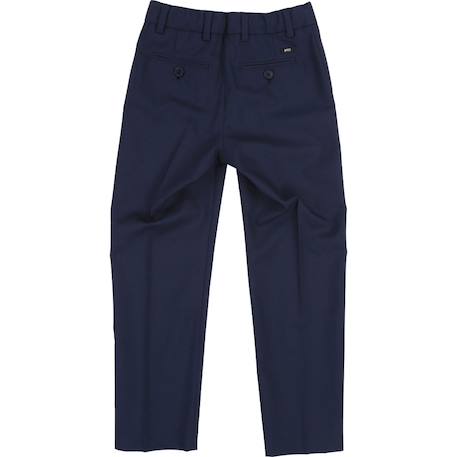 Pantalon enfant en laine Bleu marine 2 - vertbaudet enfant 