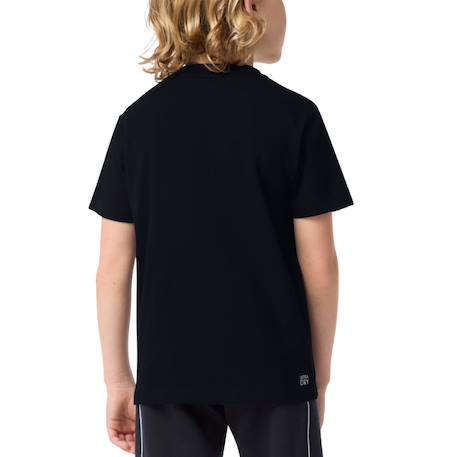 Tee-shirt enfant en coton Marine, orange+Merle noir 10 - vertbaudet enfant 