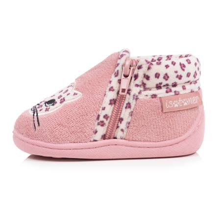 Chaussons bottillons à zip, faciles à enfiler, bon maintien du pied, semelle antidérapante Blush 3 - vertbaudet enfant 