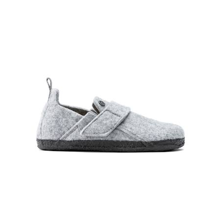 Chaussons enfant Gris clair+Rouge vif 3 - vertbaudet enfant 