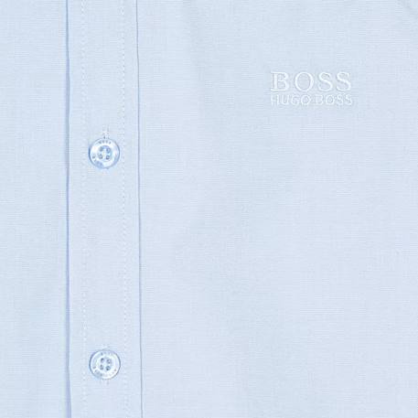 Chemise enfant en coton Blanc cassé+Bleu ciel 6 - vertbaudet enfant 