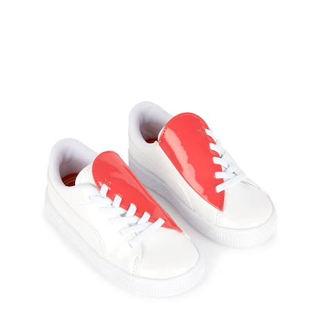 Baskets enfant en cuir Blanc 4 - vertbaudet enfant 