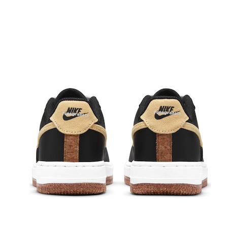 Baskets enfant en cuir Noir, jaune, blanc 6 - vertbaudet enfant 