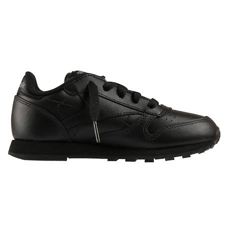 Baskets enfant en cuir Blanc/blanc+Noir/noir 7 - vertbaudet enfant 