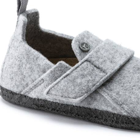 Chaussons enfant Gris clair+Rouge vif 4 - vertbaudet enfant 