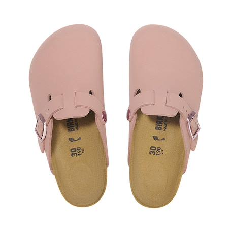 Sandales enfant en cuir Rose clair 5 - vertbaudet enfant 