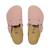 Sandales enfant en cuir Rose clair 5 - vertbaudet enfant 