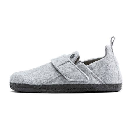 Chaussons enfant Gris clair+Rouge vif 1 - vertbaudet enfant 