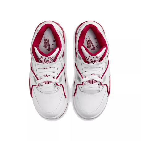 Baskets enfant en cuir Blanc et rouge+Blanc/noir 4 - vertbaudet enfant 
