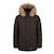 Doudoune à capuche enfant Marron, noir 1 - vertbaudet enfant 