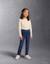 Jegging en denim à taille réglable Bleu+Bleu clair+Bleu foncé 9 - vertbaudet enfant 