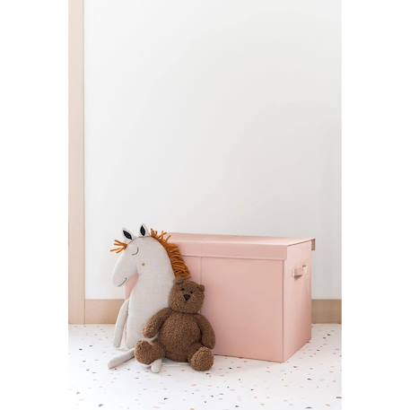 Coffre à jouets Ecru+Gris+Rose+Vert d'eau 15 - vertbaudet enfant 