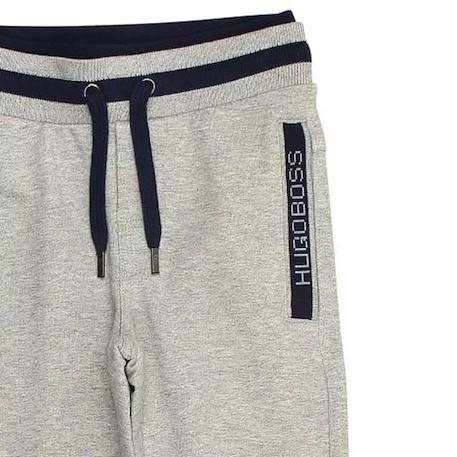 Pantalon de survêtement enfant en coton Bleu+Gris+Noir 6 - vertbaudet enfant 