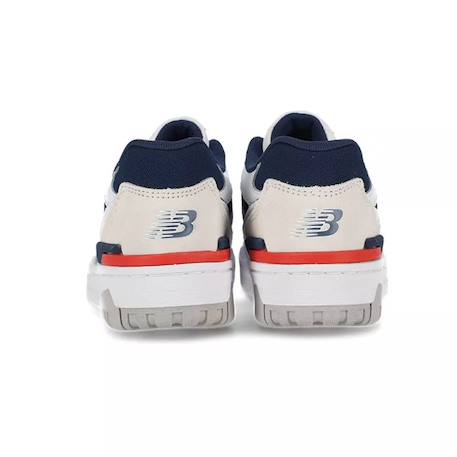 Baskets enfant en cuir Blanc/rouge/bleu 5 - vertbaudet enfant 