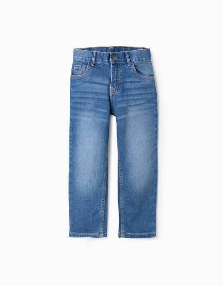 Jean coupe droite Bleu+Bleu foncé 2 - vertbaudet enfant 