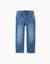 Jean coupe droite Bleu+Bleu foncé 2 - vertbaudet enfant 