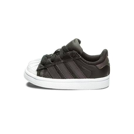 Baskets bébé en cuir Noir 1 - vertbaudet enfant 