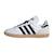 Baskets enfant en cuir Blanc, noir+Blanc, vert, noir 1 - vertbaudet enfant 