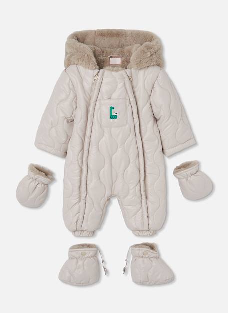 Combipilote bébé imprimé girafe Beige 1 - vertbaudet enfant 